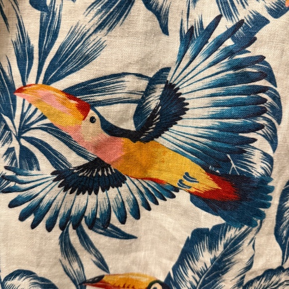 FARM RIO Flying Toucans Open Back Dress, Size M - Picture 8 of 9